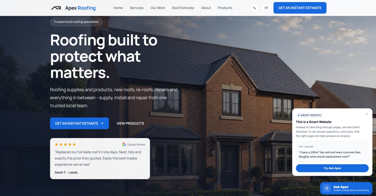 Roofing Website Demo preview